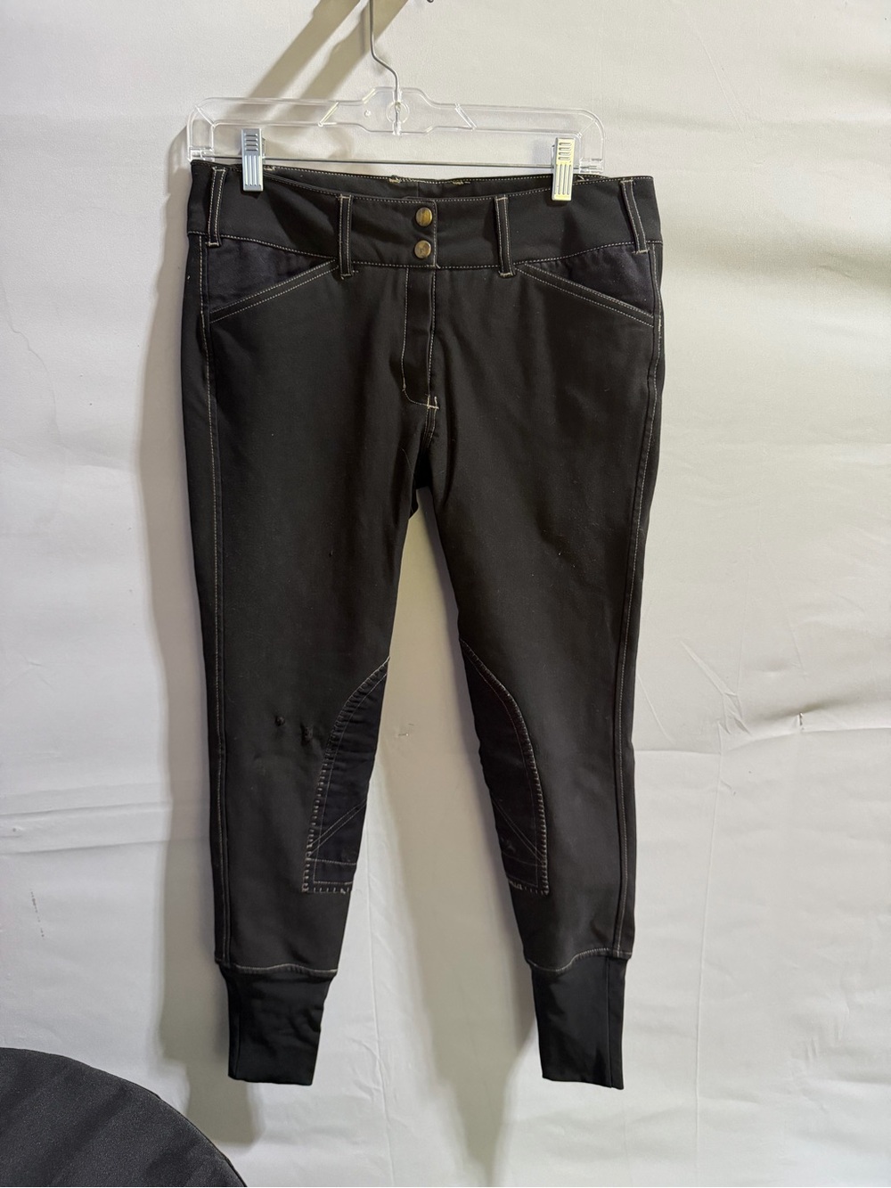 Black Riding-Style Performance Leggings